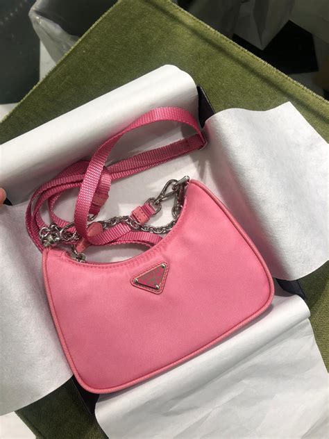 prada hobo bag with strap.